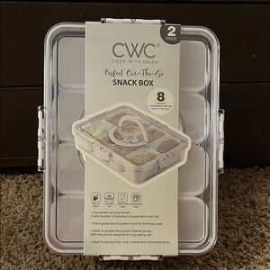 CWC Clear Snack Box - 2 Piece Set